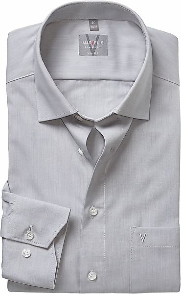 MARVELIS Langarmhemd Businesshemd, comfort fit, New-Kentkragen günstig online kaufen