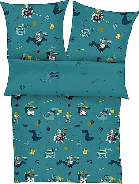 s.Oliver Junior Kinderbettwäsche Ritter und Drache, Satin, mit Rittermotive günstig online kaufen
