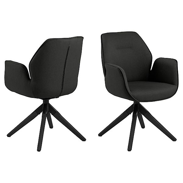 ACTONA GROUP Esszimmerstuhl "Alma" () 1 Stk. Polyester mit eleganten Kedern günstig online kaufen