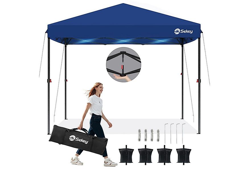 Sekey Faltpavillon 300x300 cm Pop-Up Pavillon, 3 wählbare Höhen: 270cm, 260 günstig online kaufen