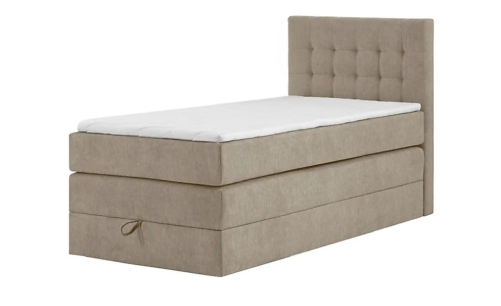 Boxspringbett mit Bettkasten Barcelona ¦ beige ¦ Maße (cm): B: 100 H: 110 B günstig online kaufen