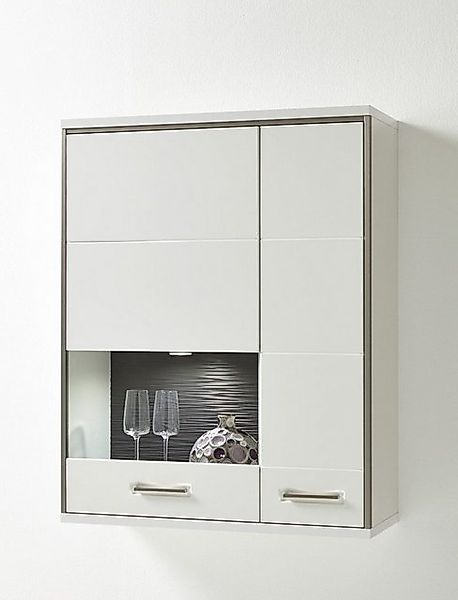 expendio Vitrine Travis 9 weiß Hochglanz 94x120x38 cm vormontiert Beleuchtu günstig online kaufen