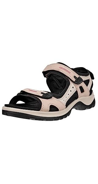 Ecco Yucatan Leder rosa/beige Damen Sandale günstig online kaufen