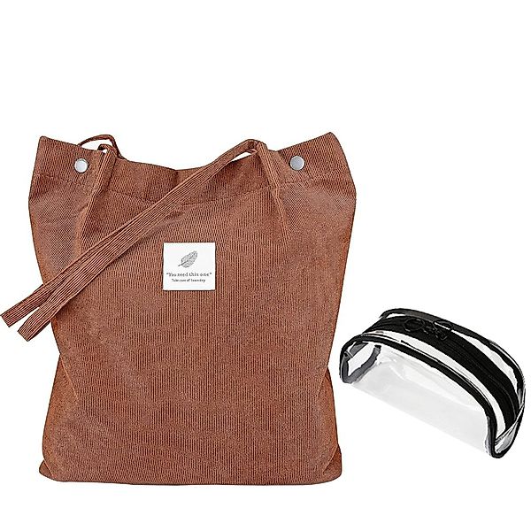 Mutig Schultertasche Große Damen-Umhängetasche aus Cord, günstig online kaufen