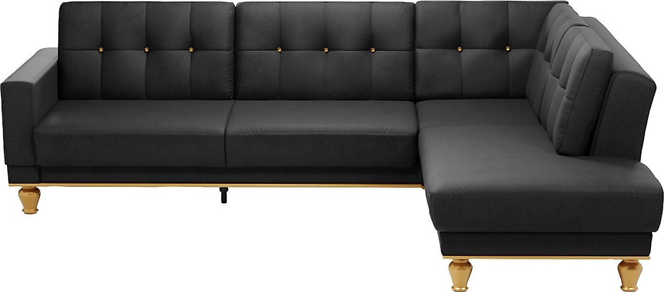 sit&more Ecksofa »Orient 5 L-Form«, mit Strass-Stein, wahlweise mit Bettfun günstig online kaufen