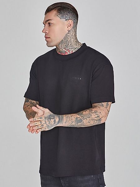 Siksilk T-Shirt SikSilk Herren Schwarzes Oversized T-Shirt günstig online kaufen