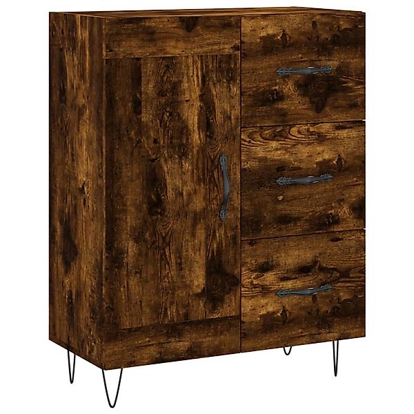 vidaXL Sideboard Räuchereiche 69,5x34x90 cm Holzwerkstoff 830257 günstig online kaufen