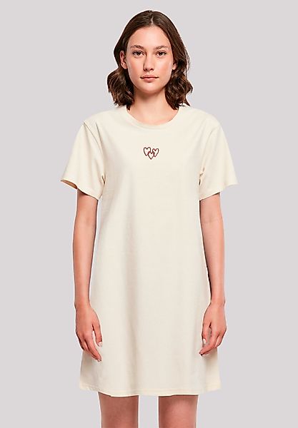F4NT4STIC Shirtkleid Red Hearts Bestickt Premium günstig online kaufen