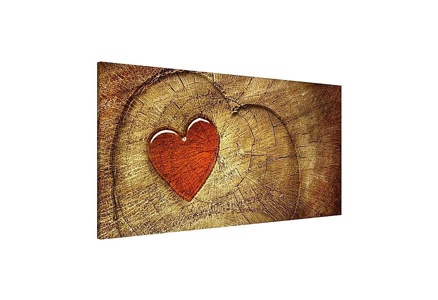 Bilderdepot24 Magnettafel Küche Holzoptik Natural Love, (1-tlg., Magnetboar günstig online kaufen