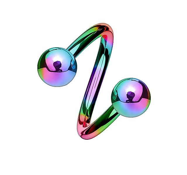 viva-adorno Piercing-Set Lippenpiercing Spirale Twist Labret Ohrpiercing Ed günstig online kaufen