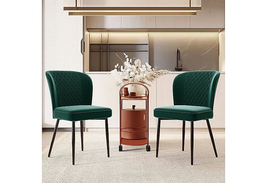 Flieks Esszimmerstuhl (2 St), 2er Set Polsterstühle Wohnzimmerstuhl mit Rüc günstig online kaufen