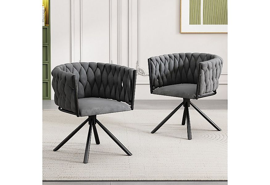 Flieks Esszimmerstuhl (360° drehbar, Set, 2 St), 2er Set Polsterstühle Dreh günstig online kaufen