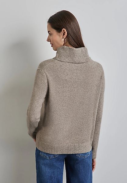 STREET ONE Rollkragenpullover, in melierter Optik günstig online kaufen