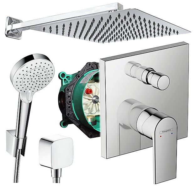Hansgrohe und Jowi Duscharmatur Unterputz Duschsystem mit Kopfbrause, Verni günstig online kaufen