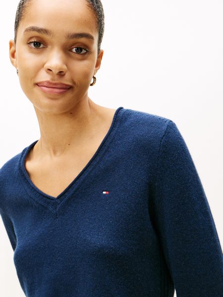 Tommy Hilfiger Strickpullover SOFT WOOL V-NK günstig online kaufen