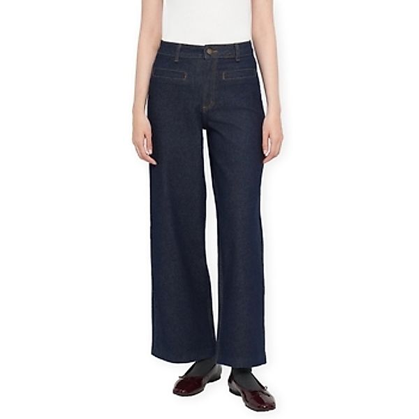 Vila  Straight Leg Jeans Brenda Wide Jeans - Dark Blue Denim günstig online kaufen