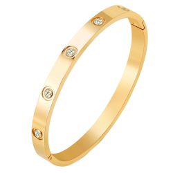 ROUGEMONT Edelstahlarmband Massives Edelstahl Armband Gold günstig online kaufen