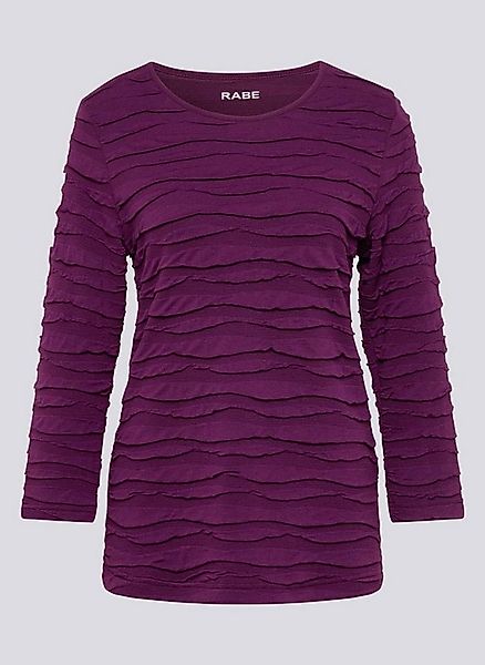 Rabe T-Shirt Violett-Wave Lebendige 3D-Wellen-Struktur günstig online kaufen