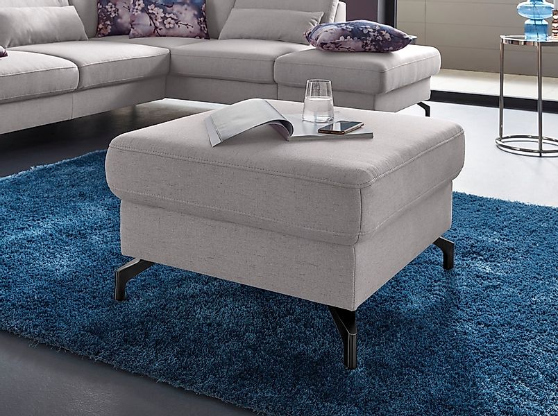 sit&more Hocker "Percy" Fußhöhe 12 cm, wahlweise mit unterschiedlichen Fußf günstig online kaufen