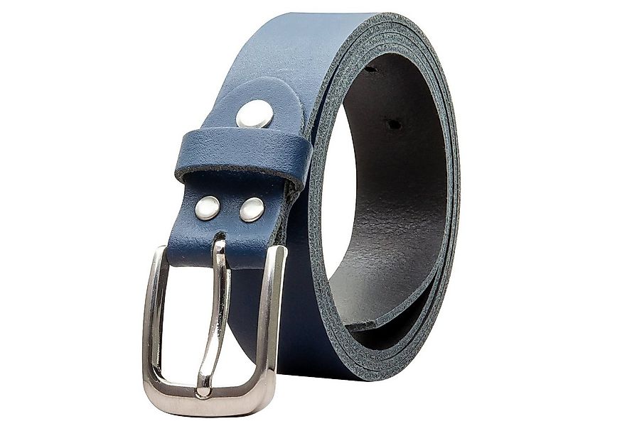 COLOGNEBELT Ledergürtel OM317-SL-Dunkelblau MADE IN GERMANY, Dunkelblau Kür günstig online kaufen