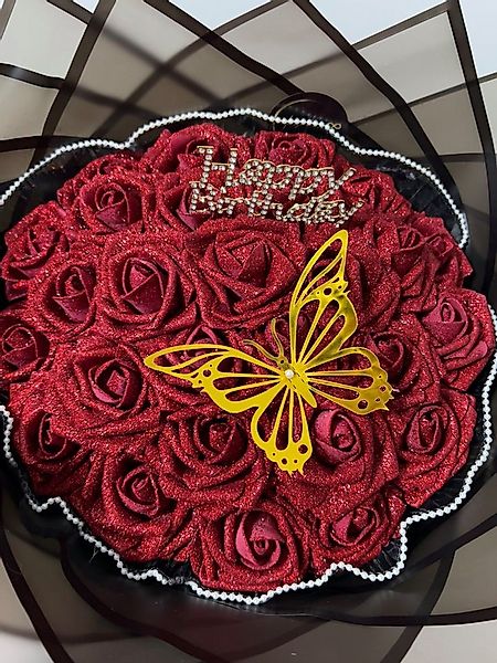 Kunstblumenstrauß Blumenstrauß / Rosen / Bouquets / Blumen / Künstliche Blu günstig online kaufen