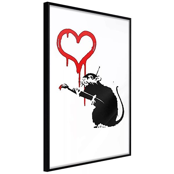 Poster - Banksy: Love Rat günstig online kaufen