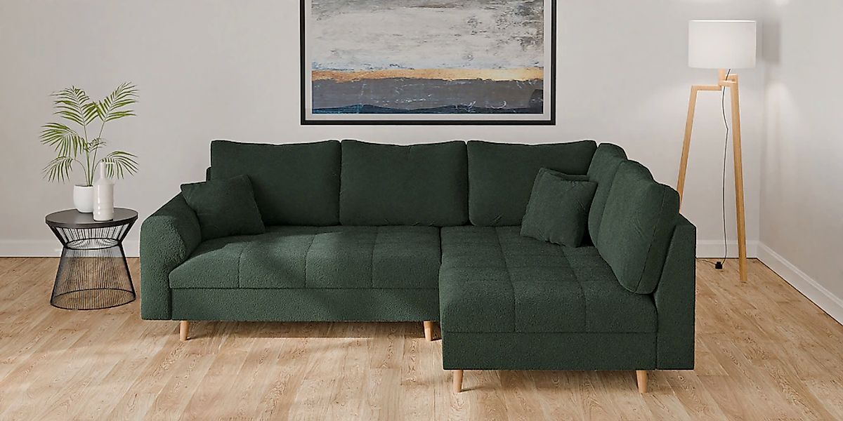 Home affaire Ecksofa "CHARRE L-Form mit Ottomane, Maße B/T/H: 231/161/81 cm günstig online kaufen