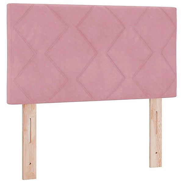 vidaXL LED Kopfteil mit LED-Streifenleuchten Rosa 80 cm Samt 3338186 günstig online kaufen