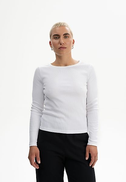 MELA Langarmshirt Ripp Longsleeve MEHAR Eingefasster günstig online kaufen