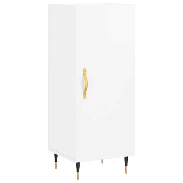 vidaXL Sideboard Hochglanz-Weiß 34,5x34x90 cm Holzwerkstoff 828518 günstig online kaufen