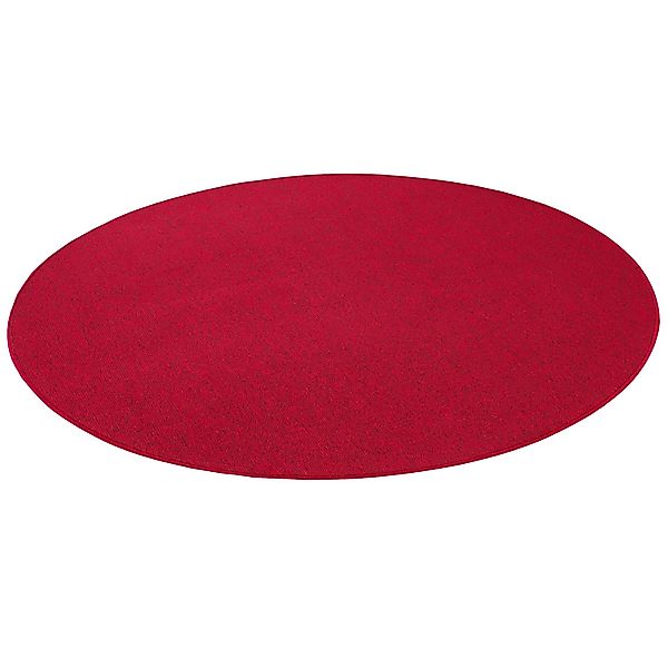 Snapstyle Feinschlingen Velour Teppich Strong Rot 200cm Rund günstig online kaufen
