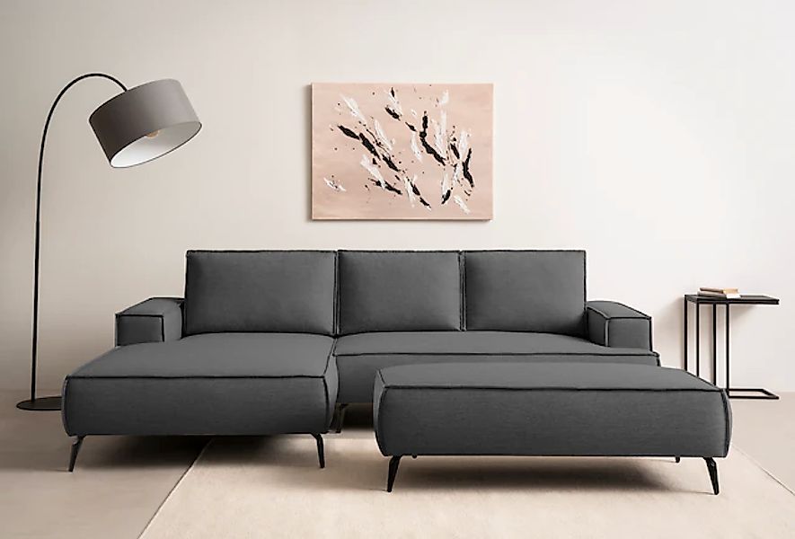 Home affaire Sitzgruppe »TVINNU, Polsterecke L-Form, Schlaffunktion, mit Ho günstig online kaufen