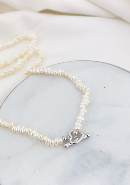 Hey Happiness Perlenkette Choker Damen, echte günstig online kaufen