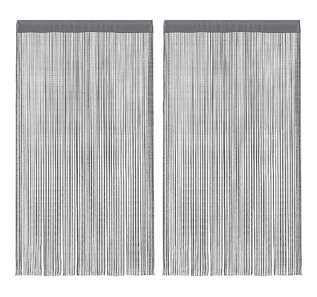 vidaXL Vorhang Fadenvorhänge 2 Stk. Anthrazit 100x250 cm (2 St) günstig online kaufen