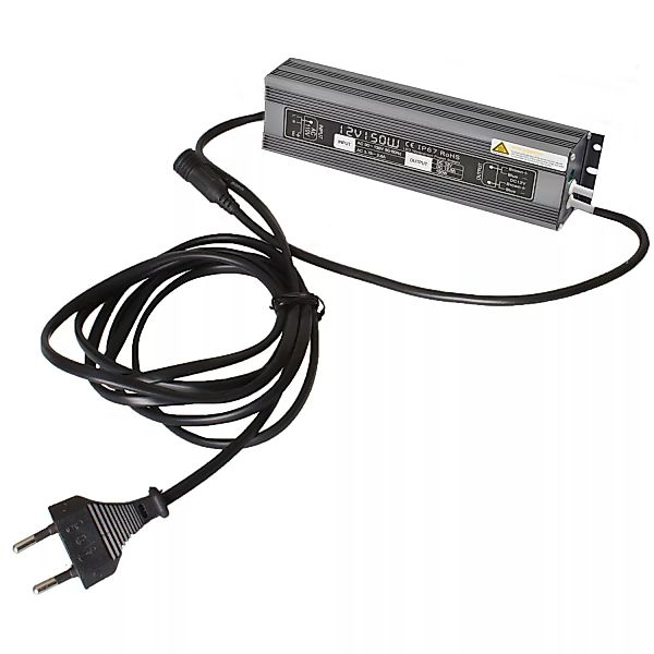 GroJa Trafo für bis zu 5 Lichtleisten 150 Watt IP67 Schwarz günstig online kaufen