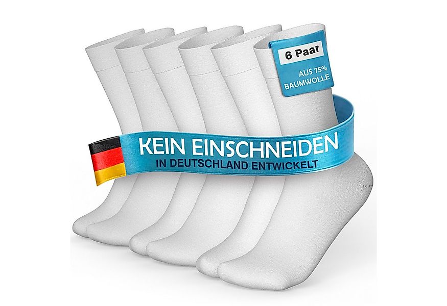 MEDOLY Gesundheitssocken Socken ohne Gummibund, 75% Baumwolle (6 Paar) ohne günstig online kaufen