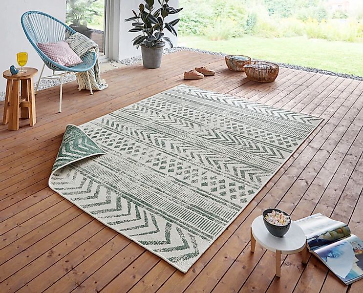 NORTHRUGS Teppich »BIRI Wendeteppich«, rechteckig, 5 mm Höhe, In-& Outdoor, günstig online kaufen