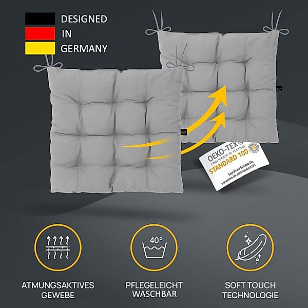 LILENO HOME Stuhlkissen Sitzkissen für Gartenstuhl, günstig online kaufen