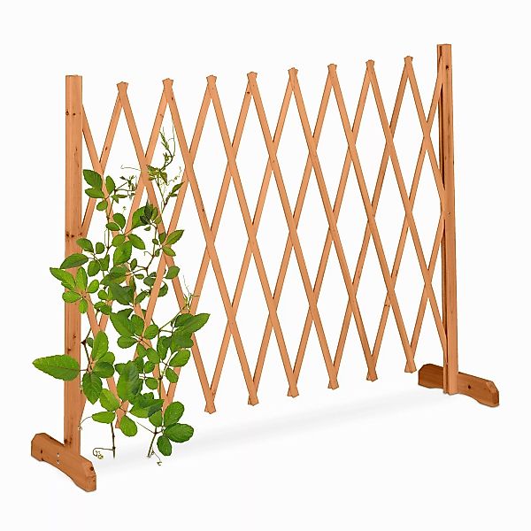 relaxdays Rankgitter Ausziehbares Rankgitter aus Holz günstig online kaufen