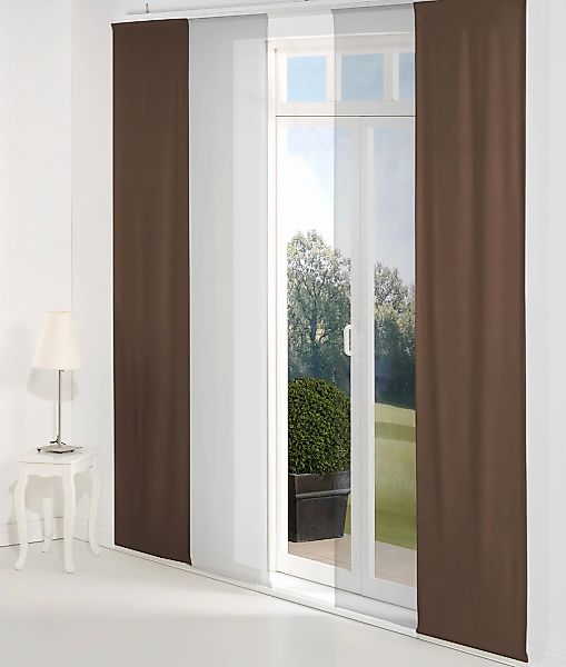 Wirth Schiebegardine "Neufahrn" Paneelwagen 1 Stk. tlg. Inkl. Befestigungsz günstig online kaufen