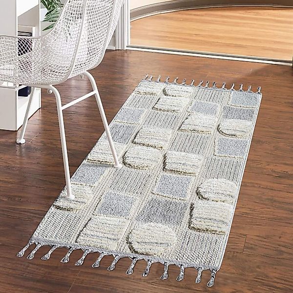 Carpet City Hochflor-Teppich »VALENCIA 950« rechteckig 20 mm Höhe Läufer, B günstig online kaufen