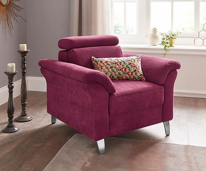 sit&more Sessel "Arngast" inklusive Federkern und Kopfteilverstellung günstig online kaufen