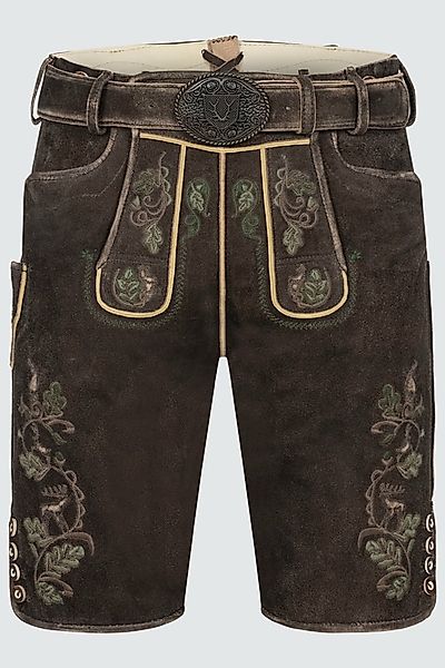 KRÜGER BUAM Trachtenlederhose Kurze Lederhose mit Gürtel günstig online kaufen