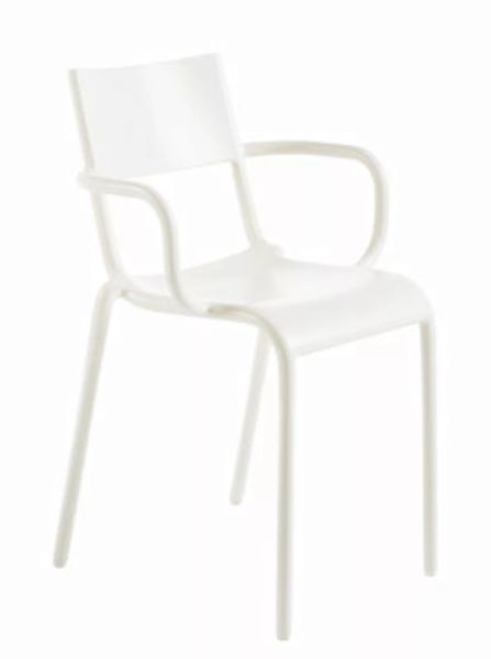 Stapelbarer Sessel Generic A plastikmaterial weiß / Polypropylen - Kartell günstig online kaufen