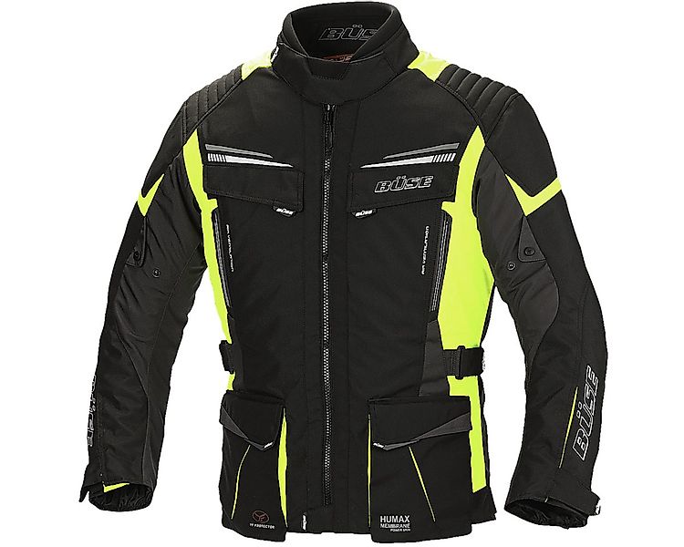 Büse Motorradjacke Büse LAGO PRO Textiljacke schwarz / neon gelb S atmungsa günstig online kaufen