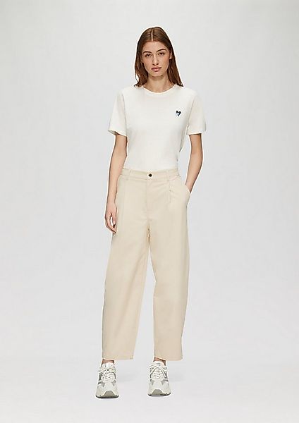 s.Oliver 7/8-Hose Hose Cropped-Hose aus Twill mit Barrel Leg und Elastikbun günstig online kaufen