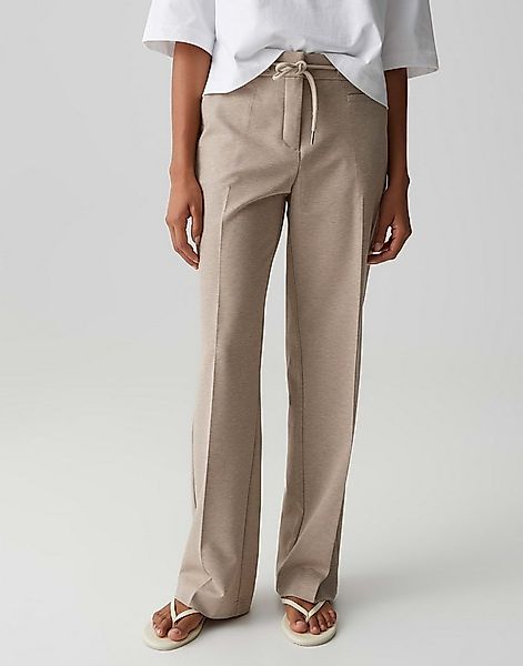 OPUS Stoffhose MAIKITO in sanfter Two-Tone Optik Weiter gerader Beinverlauf günstig online kaufen