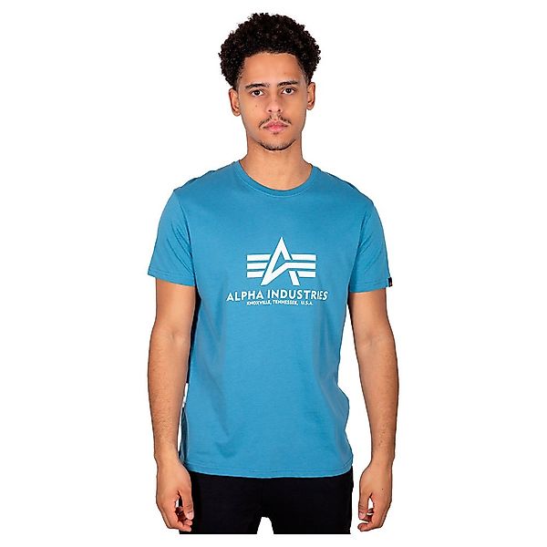 Alpha Industries Basic Kurzärmeliges T-shirt L Airforce Blue günstig online kaufen