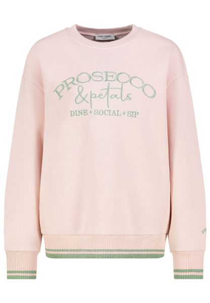 Eight2Nine Longpullover Pullover mit Frontprint (1-tlg) günstig online kaufen