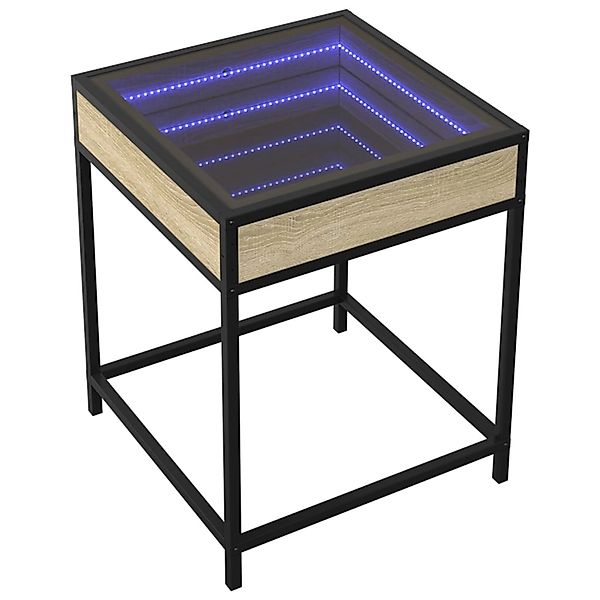 vidaXL Couchtisch mit Infinity-LED Sonoma-Eiche 40x40x51 cm 847673 günstig online kaufen